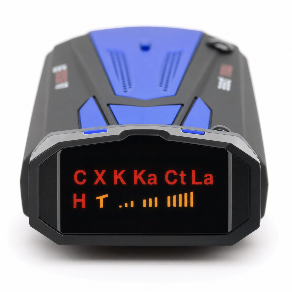 Digitalni ekran radar detektora izbliza