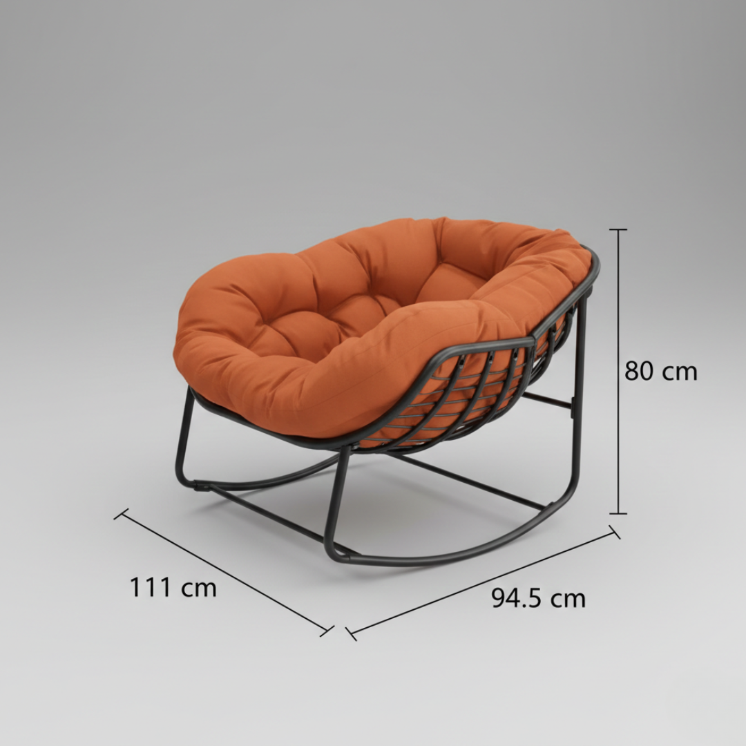 Dimenzije fotelje Relax gnezdo — 111 x 94,5 x 80 cm